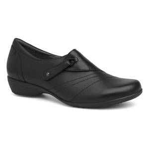 NEW DANSKO women's franny slip on shoes in black leather